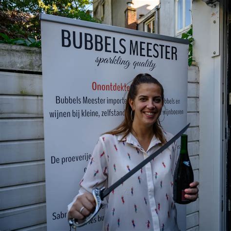 Sabreren leren doe je met een workshop van Bubbels Meester!.